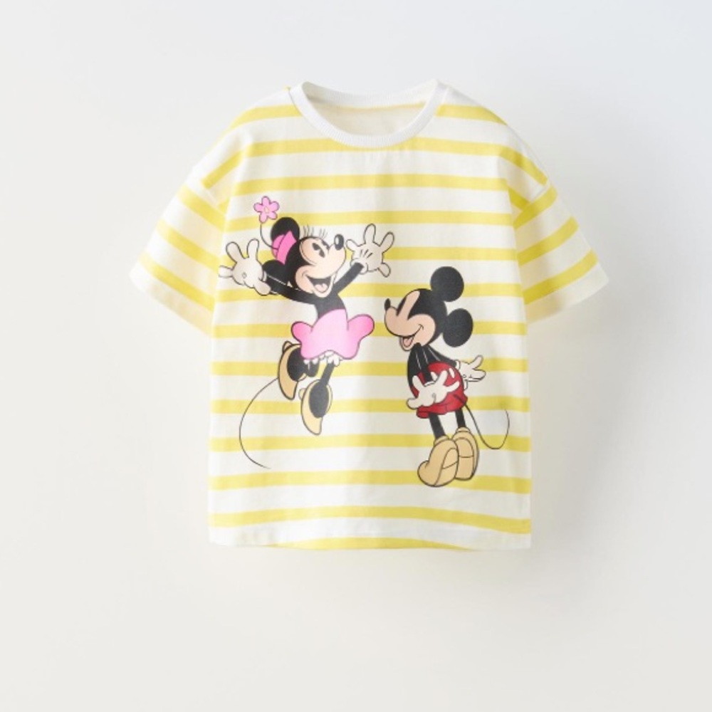 NWT Zara Girls Disney Minnie T-shirt size 6